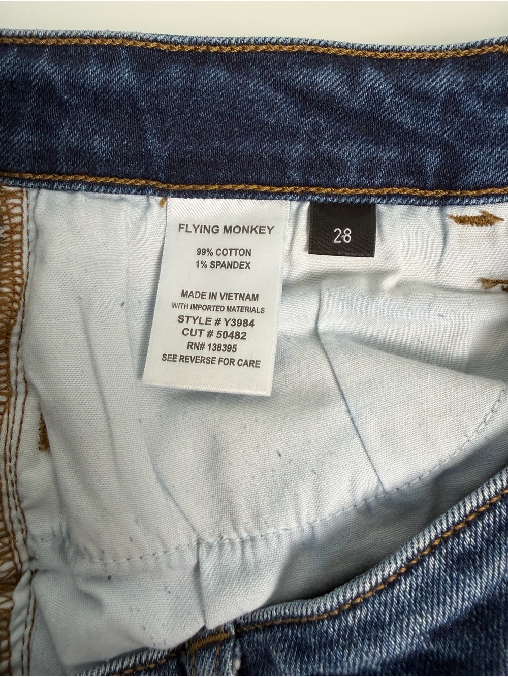 Flying Monkey High-Rise Skinny Jeans in Medium-Dark Wash - Size 28 - Picture 5 of 9